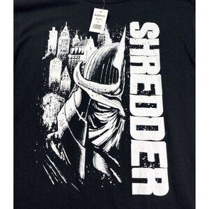 Teenage Mutant Ninja Turtles Shredder Graphic T-Shirt Size M Black White New